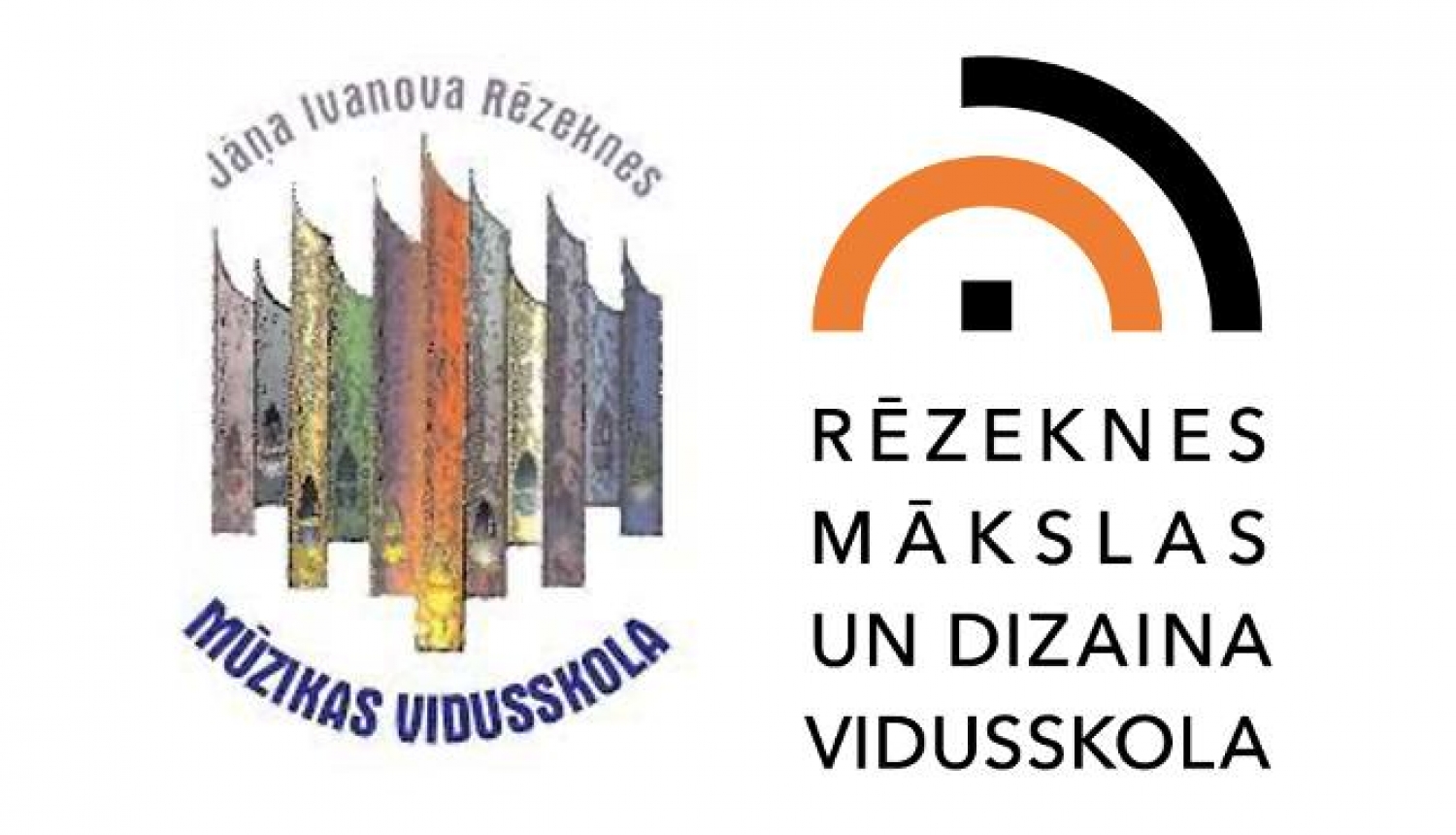 Mūzikas un mākslas vidusskolu logotipi