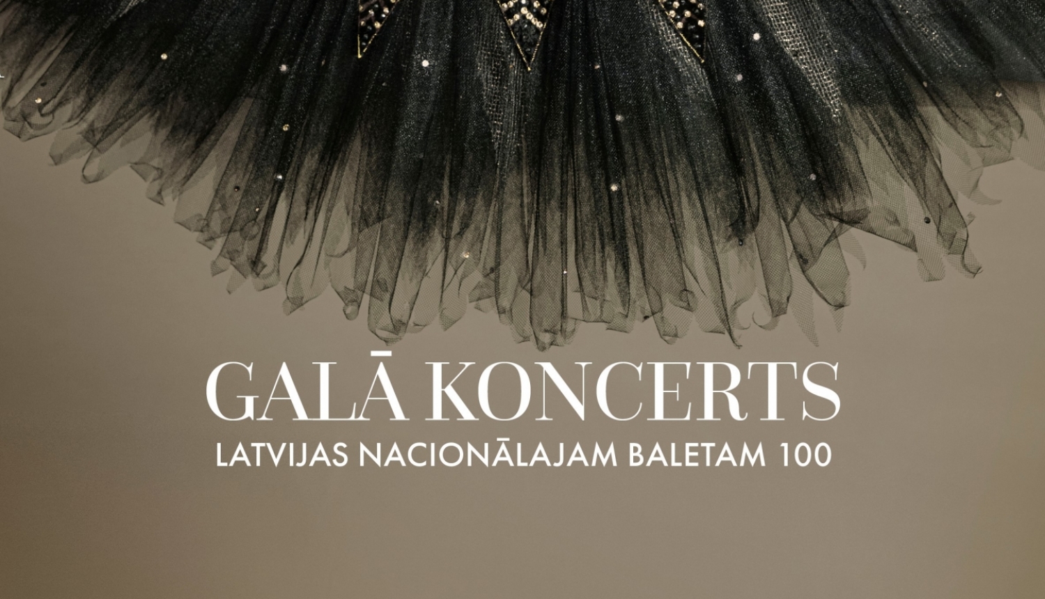 Latvijas Nacionālā baleta simtgades reklāmas plakāts