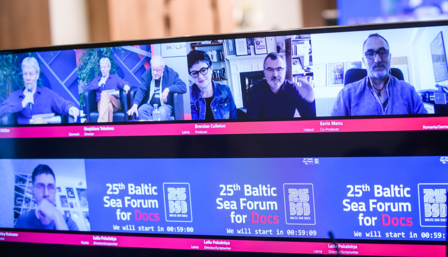 Baltic Sea Docs 2021 projektu tirgus, foto: Gints Ivuškāns.