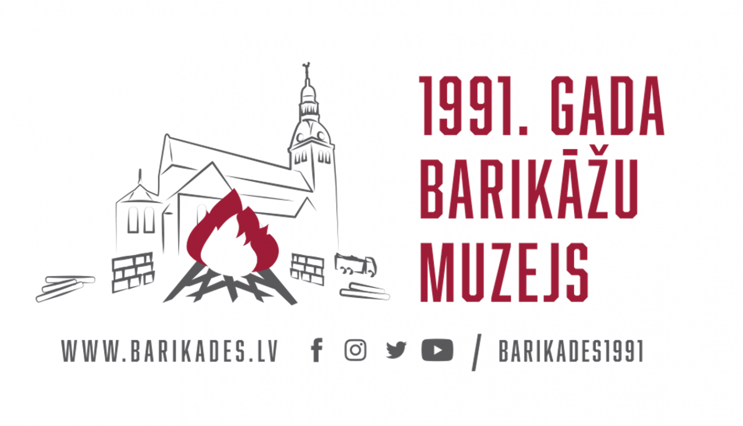 Zīmēta Doma baznīca ar ugunskuru