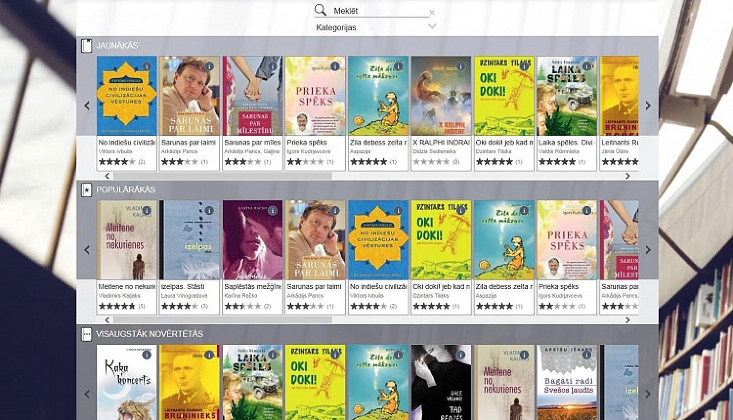 Latvijas publisko bibliotēku lasītājiem jauna iespēja – bez maksas lasīt e-grāmatas tiešsaistē mobilajā ierīcē vai datorā