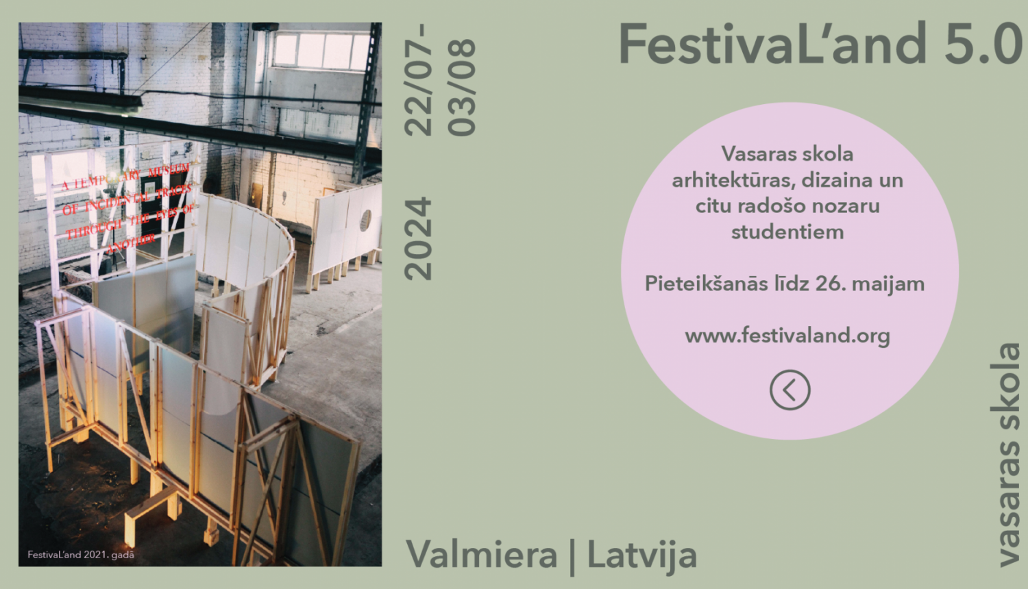 Arhitektūras un pilsētvides dizaina vasaras skolas vizuālais materiāls