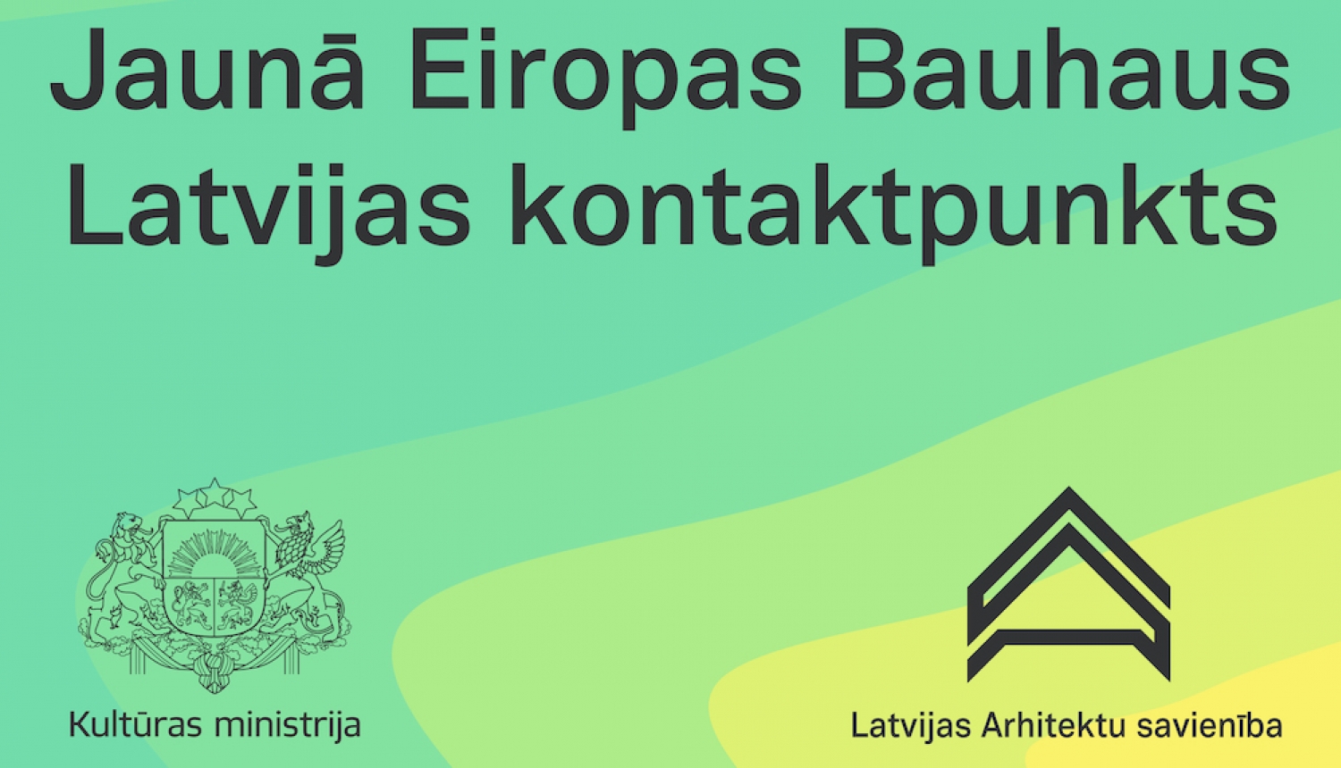 “Jaunā Eiropas Bauhaus” Latvijas kontaktpunkta vizuālais materiāls
