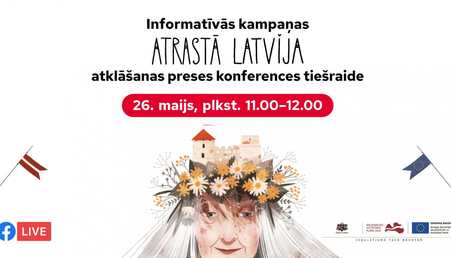 Kampaņas "Atrastā Latvija" publicitātes attēls