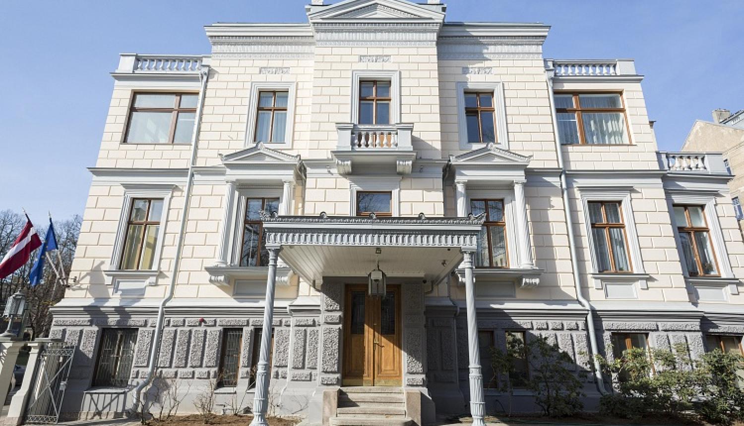 Kultūras ministrijas ēkas Krišjāņa Valdemāra ielā 17a fasāde