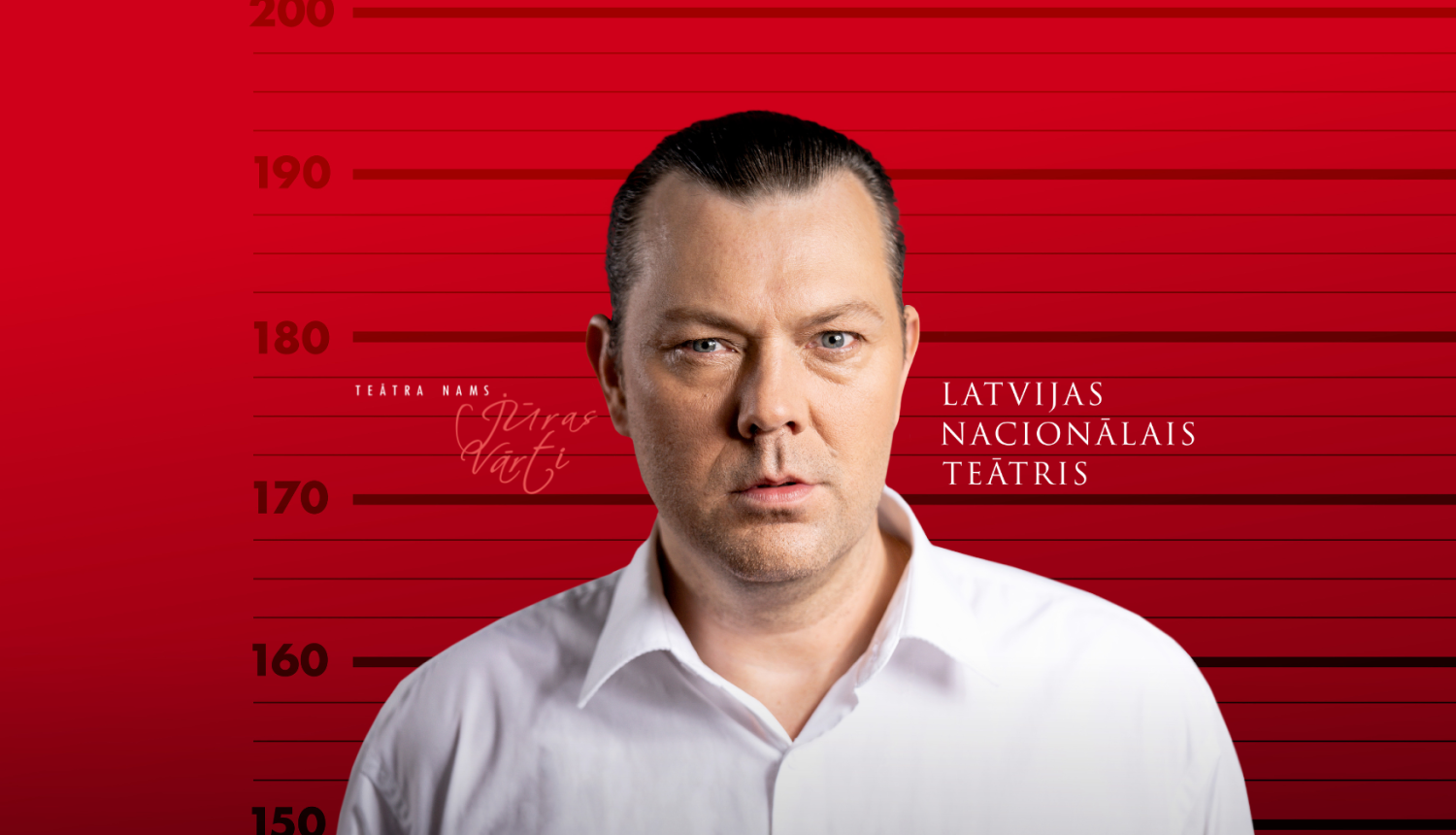 Aktieris Mārcis Maņjakovs, izrādes publicitātes foto