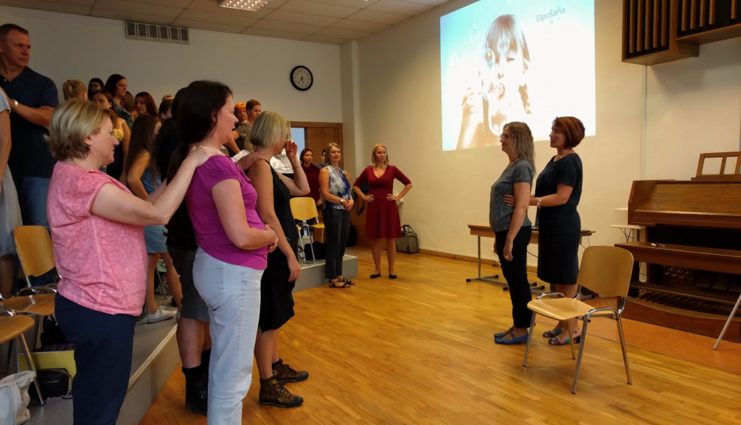 LDSA konference 2018. gadā, Dr. Anitas Djačenko lekcija "Laimīgs ķermenis, veiksmīgs dziedātājs". Foto: Kārlis Saržants