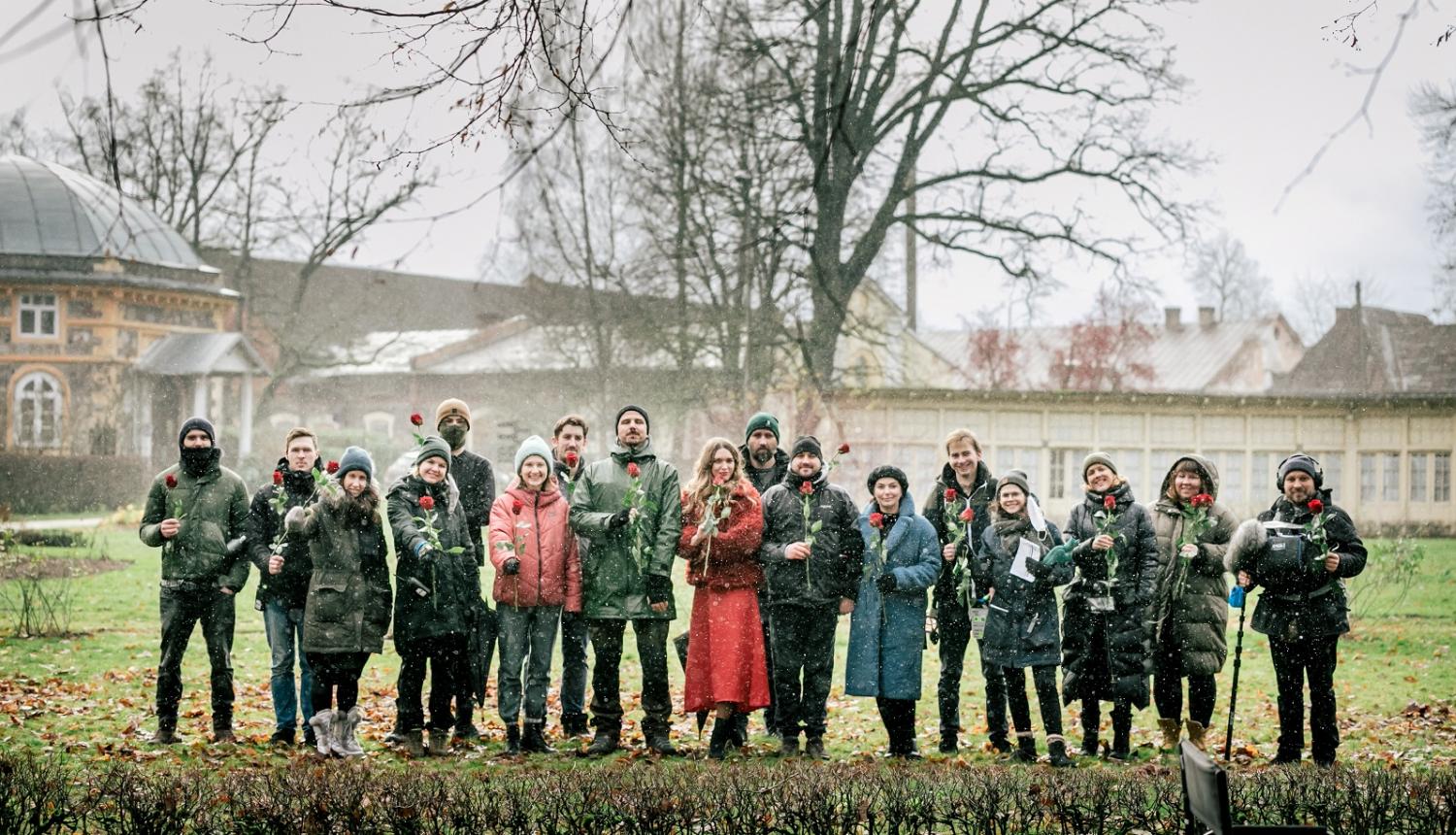 Filmēšanas komanda, foto: Lauris Vīksne