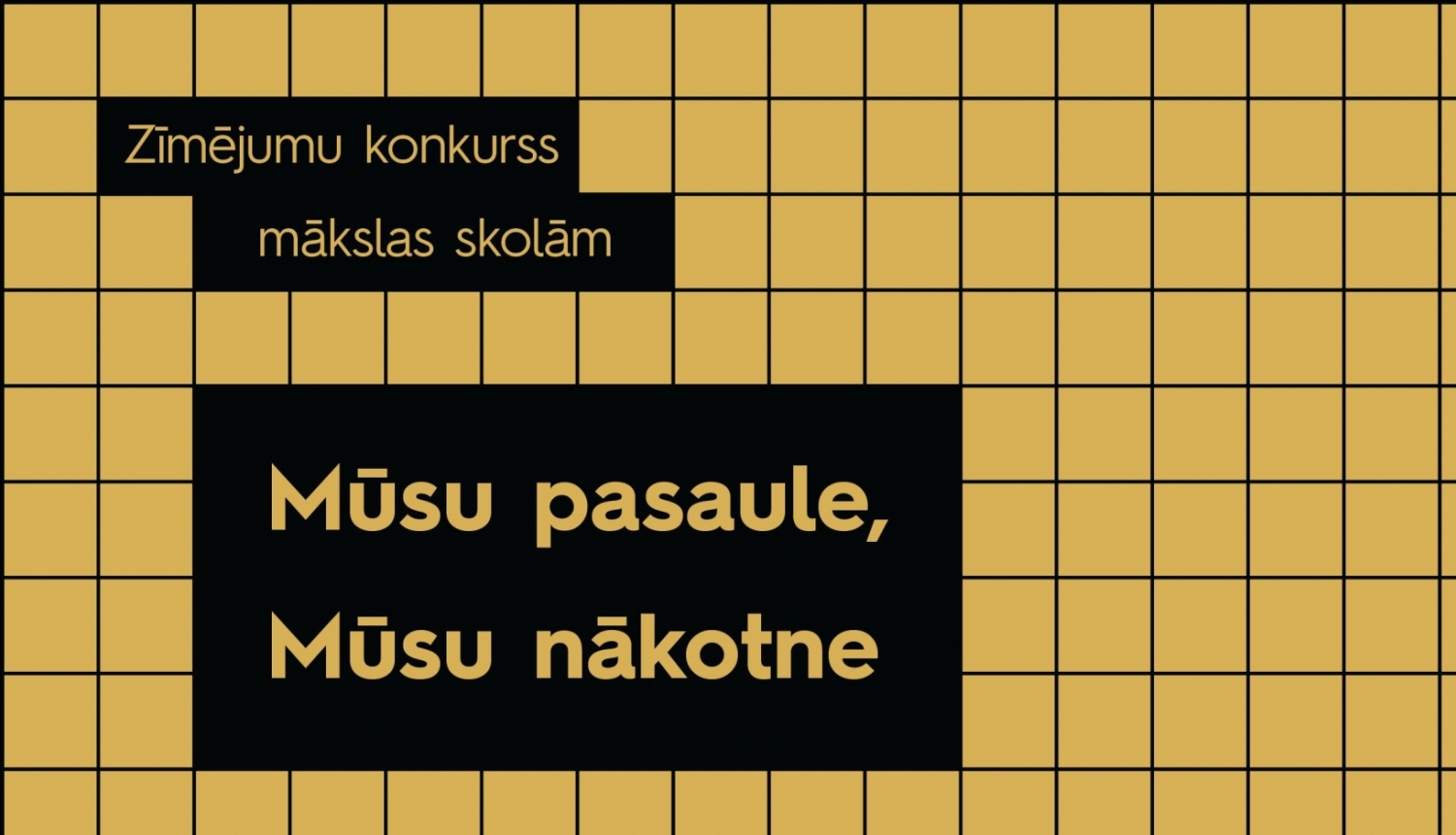 Vizuālā identitāte zīmējumu konkursam “Mūsu pasaule, mūsu nākotne”. 2022.