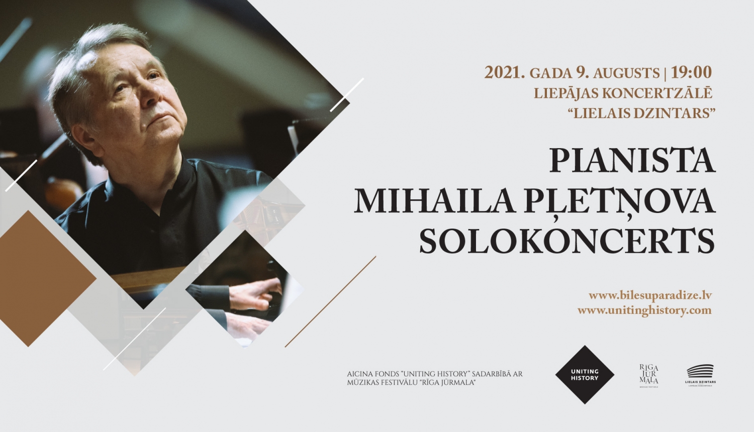 Pianista Mihaila Pļetņova solo koncerta vizuālais materiāls