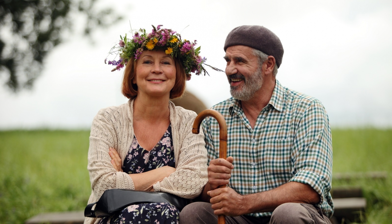 Agneses Zeltiņas foto no filmas "Vectēvs, kas bīstamāks par datoru" uzņemšanas laukuma (2016)