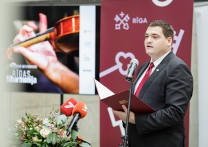 Preses konference par Rīgas filharmonijas starptautisko metu konkursu